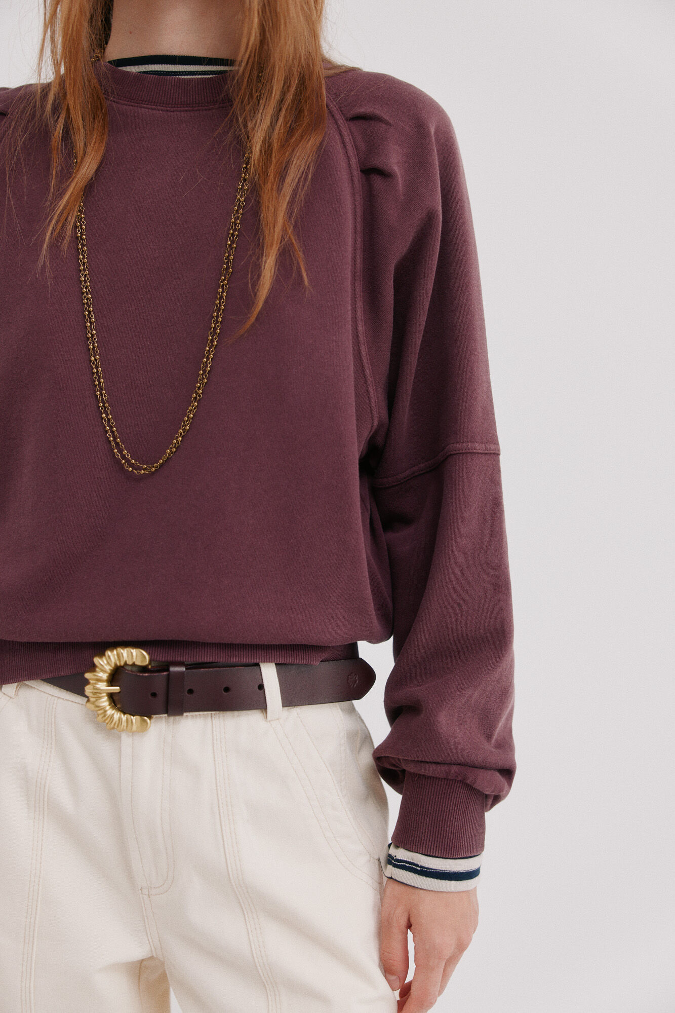 Hoss Intropia Maiara. Sweatshirt com efeito lavado