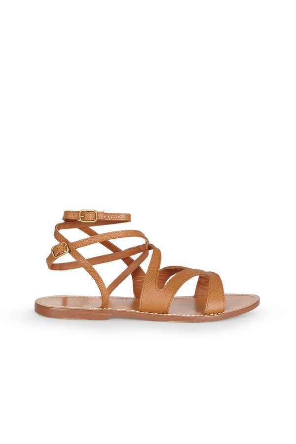 Hoss Intropia Mar. Sandalias de piel Camel