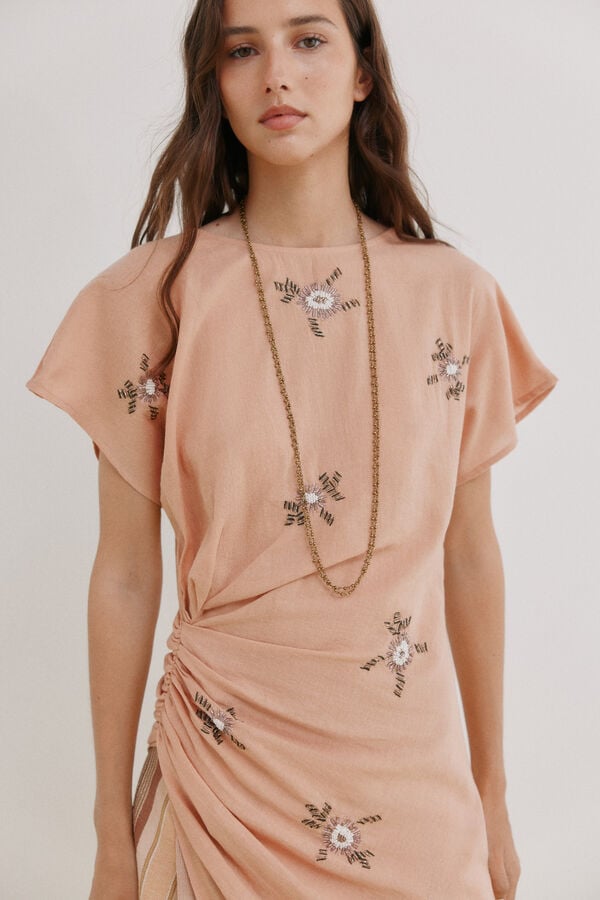Hoss Intropia Caitlin. Blusa manga corta. Rosa