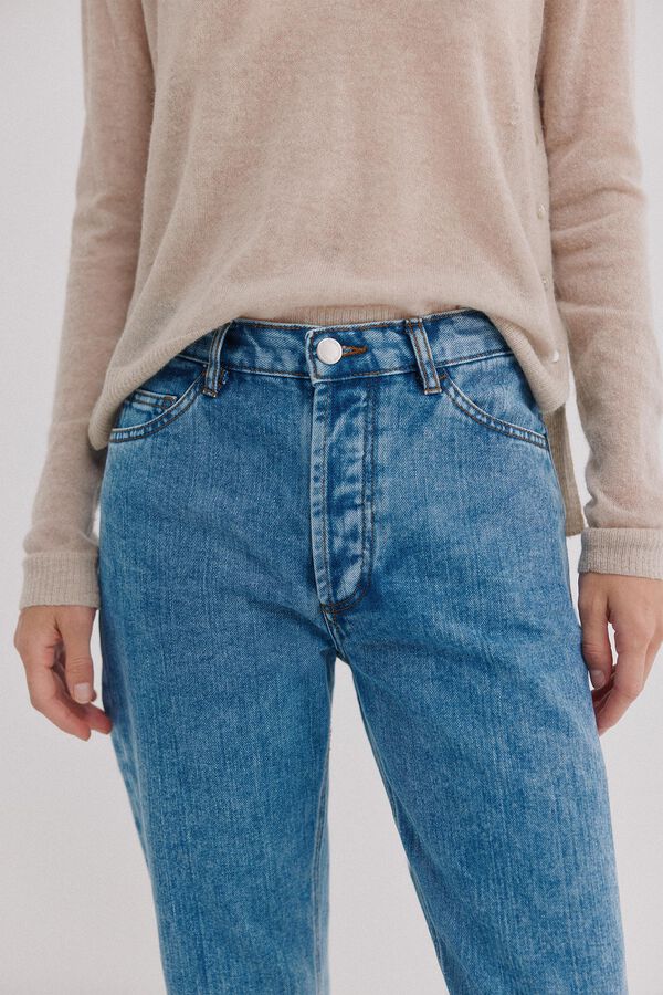 Hoss Intropia Brunella. Jeans tiro alto Azul marino