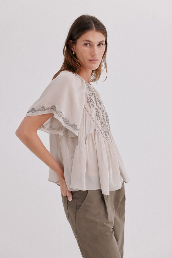 Hoss Intropia Carol. Blusa flu&iacute;da Gris