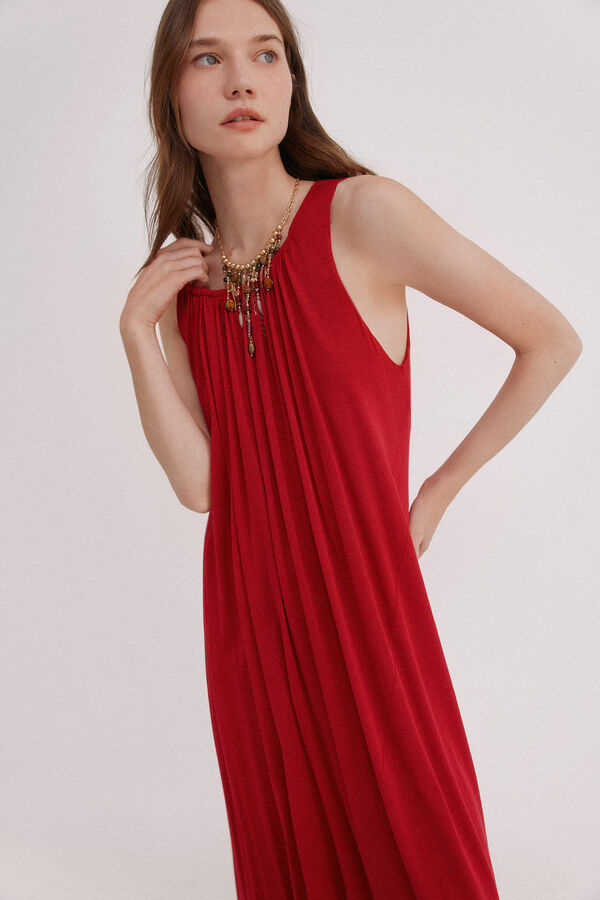 Hoss Intropia Arlet. Vestido largo rojo