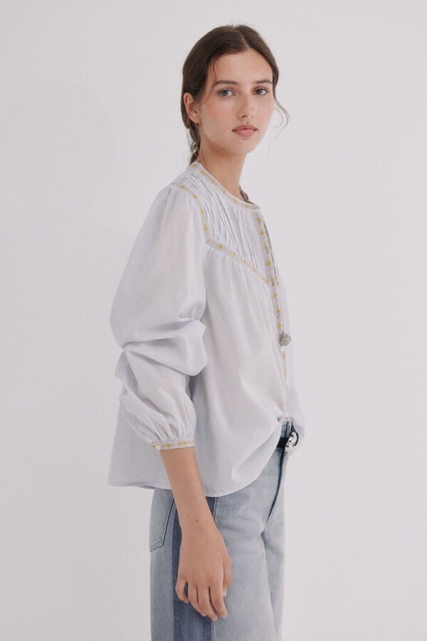 Hoss Intropia Catia. Blusa jaretas Azul