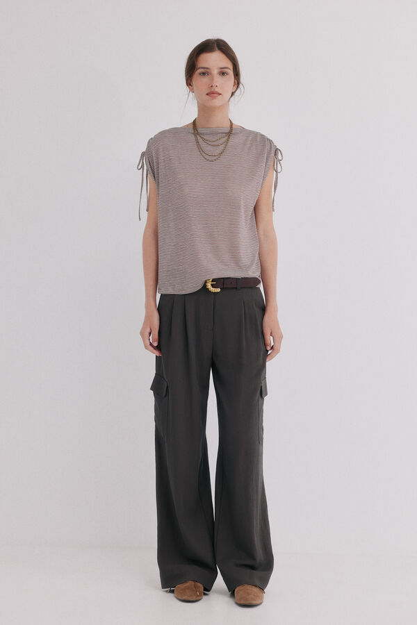 Hoss Intropia Patricia. Pantal&oacute;n fluido Gris