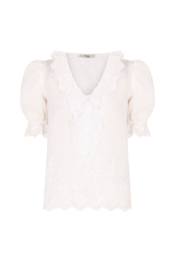 Hoss Intropia Carina. Blusa volante Marfil