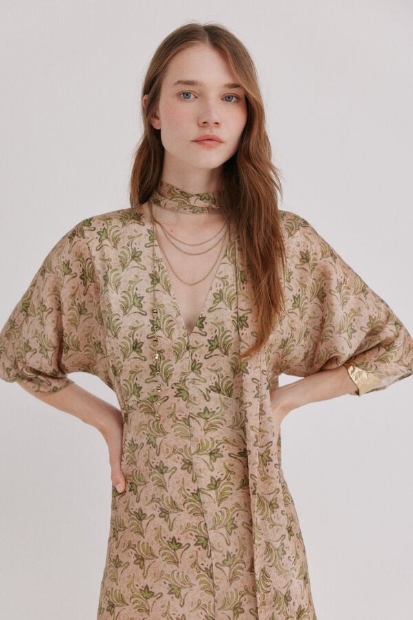 Hoss Intropia Astrid. Vestido satinado Multicolor