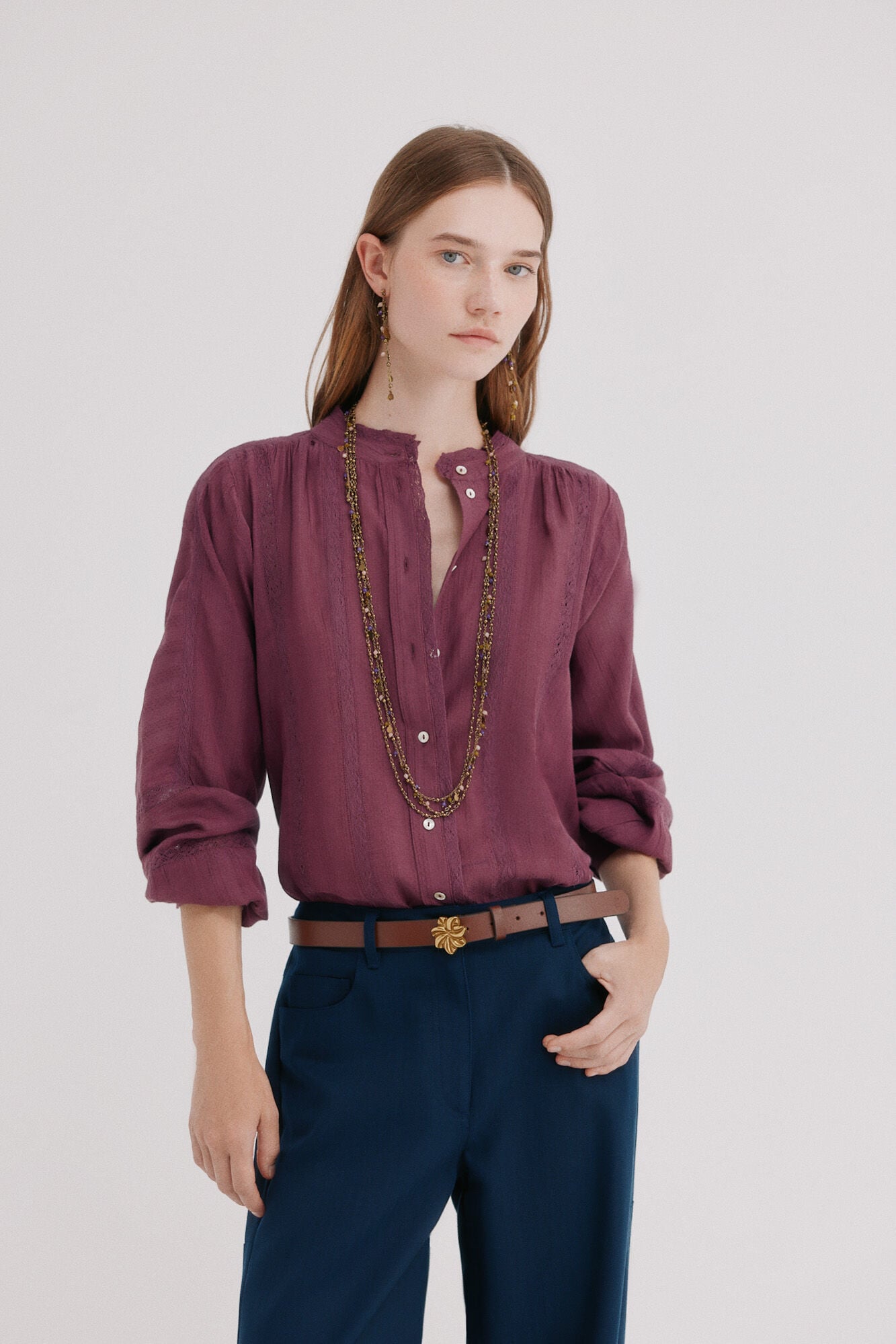 Hoss Intropia Cressa. Blusa entredoses