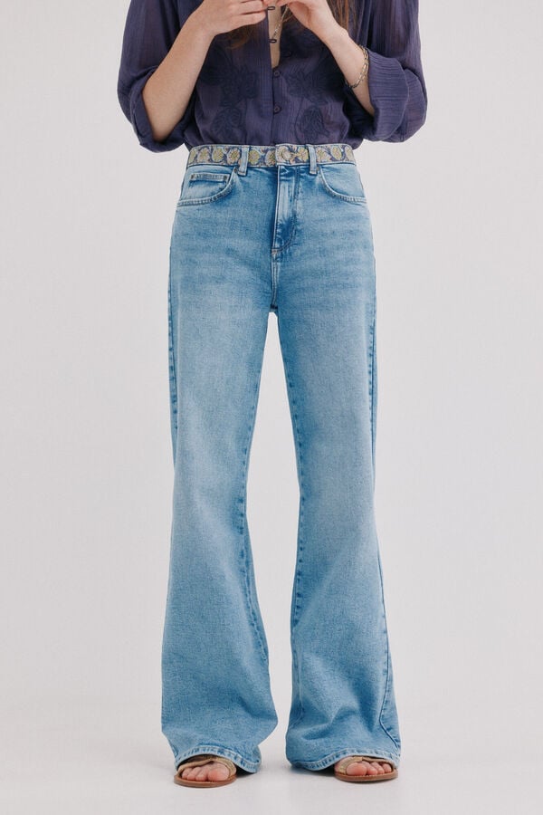 Hoss Intropia Briar. Jeans bordados Azul marino