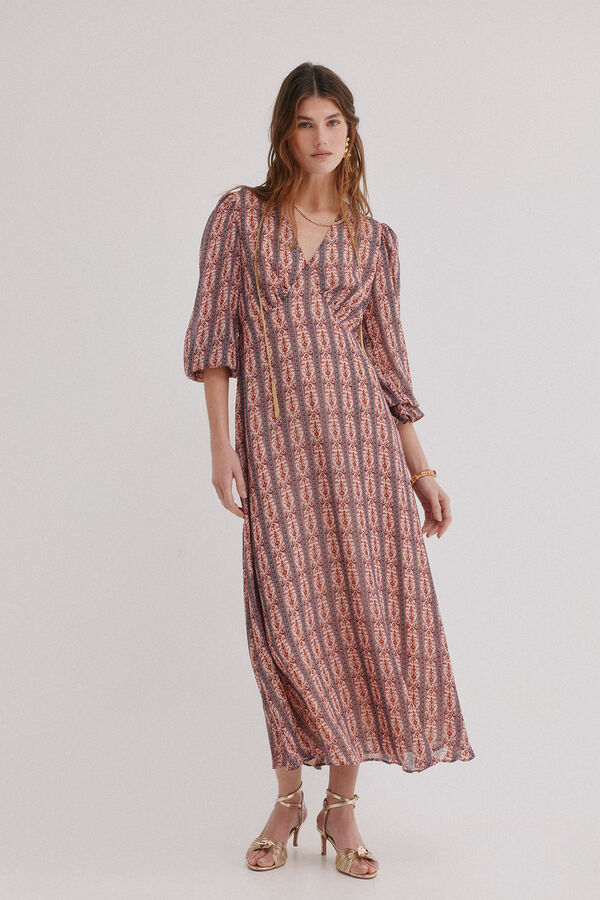 Hoss Intropia &Aacute;gueda. Vestido estampado Rosa