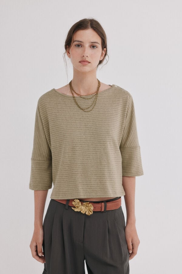 Hoss Intropia Marie. Camiseta lavada Marron