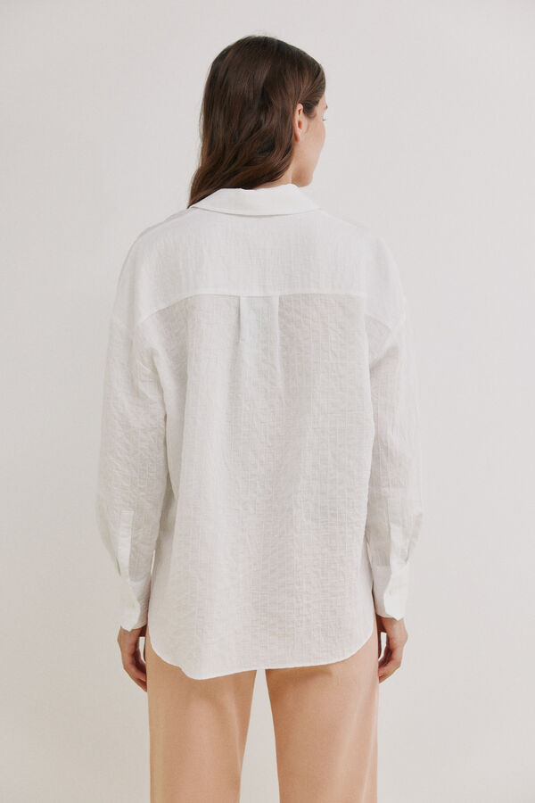 Hoss Intropia Cordelia. Camisa rayas Blanco