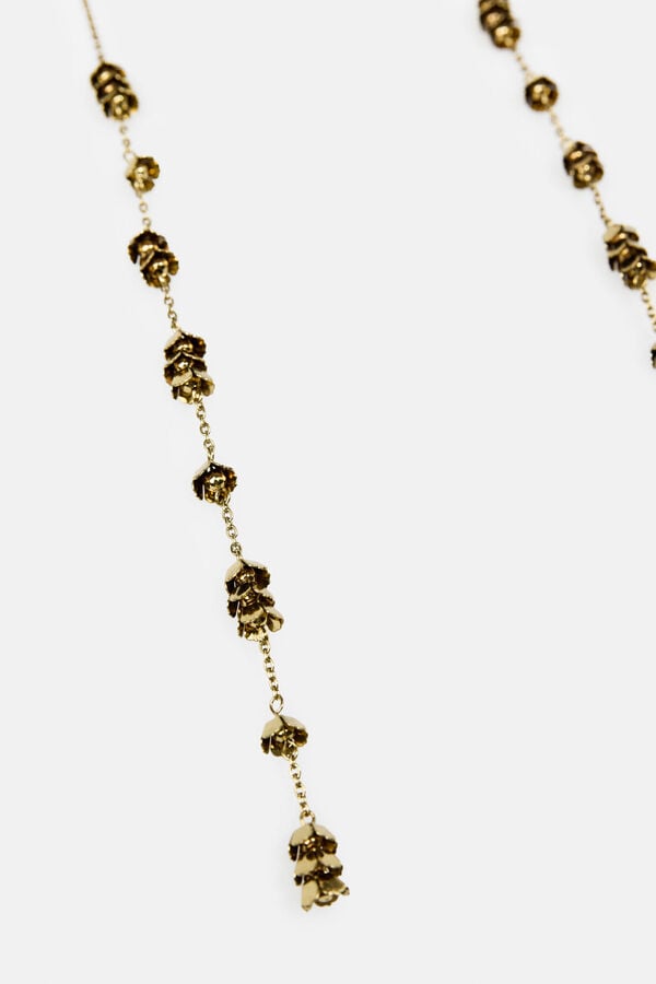 Hoss Intropia Luisa. Collar corbatero ba&ntilde;ado en oro Dorado