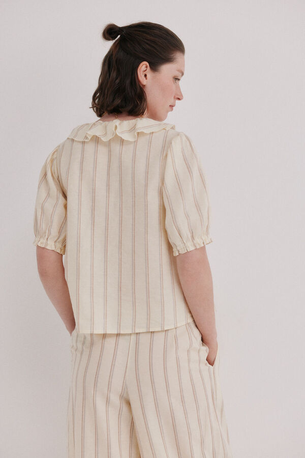 Hoss Intropia Camille. Blusa bordada Marfil