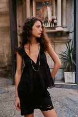 Hoss Intropia Celeste. Blusa fluida Negro