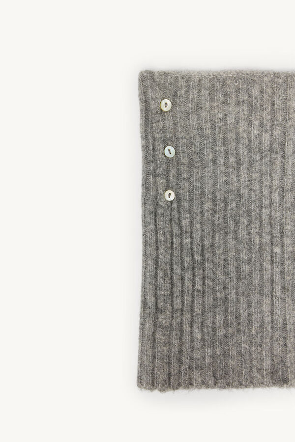 Hoss Intropia Liliana. Cuello de punto con botones Gris