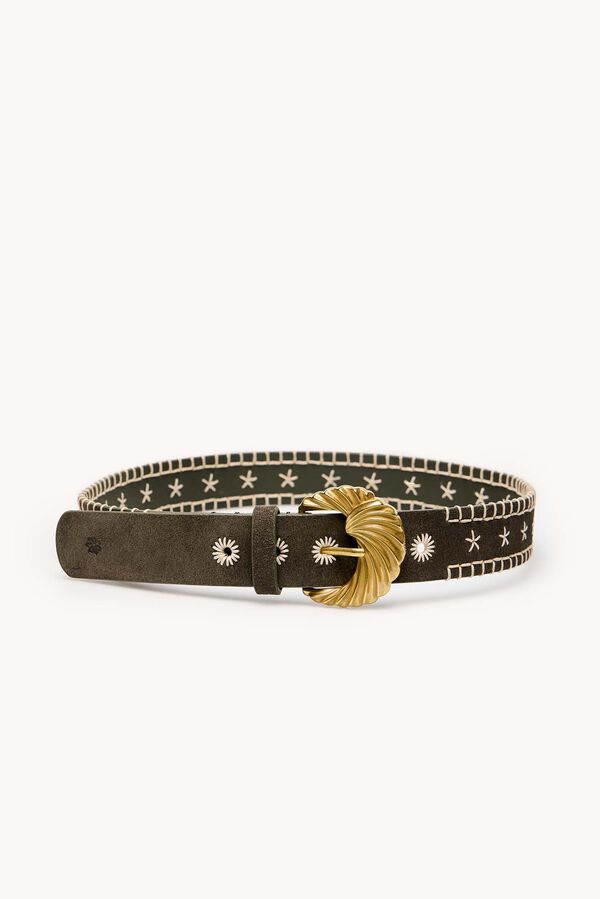 Hoss Intropia Lilit. Cinto em croute Verde