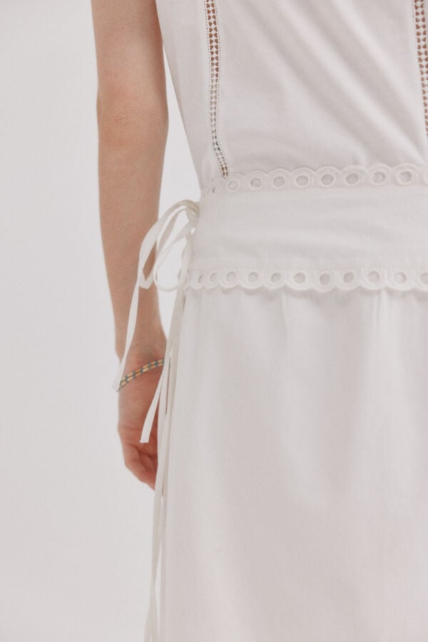 Hoss Intropia Roxane. Falda pareo Blanco