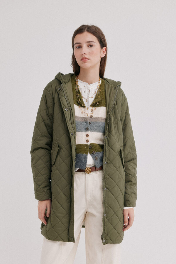Hoss Intropia Daneris. Chaqueta midi Kaki
