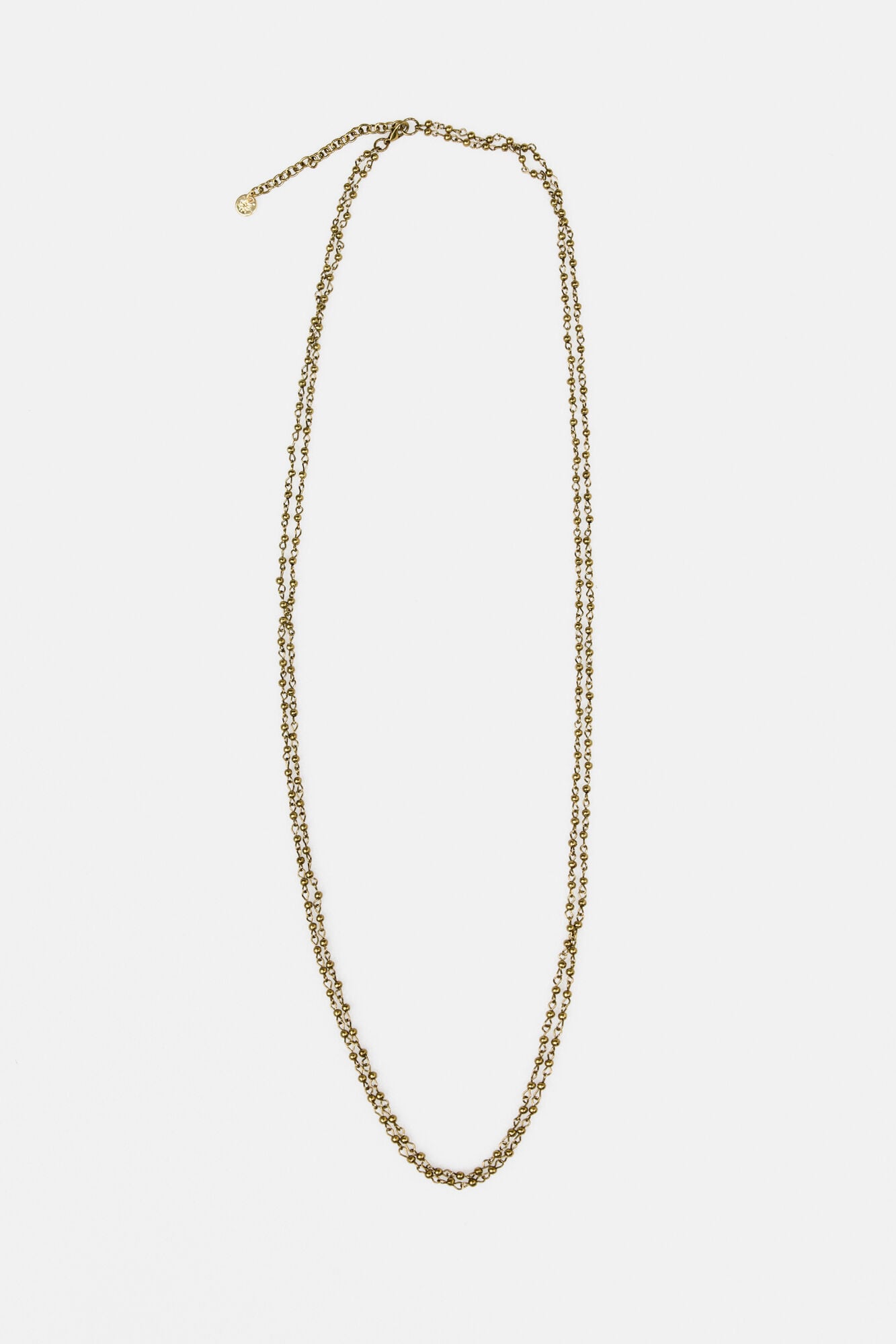 Hoss Intropia Luciana. Collar beads ba&ntilde;ado en oro