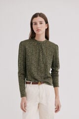 Hoss Intropia Mirel. T-shirt textura Khaki