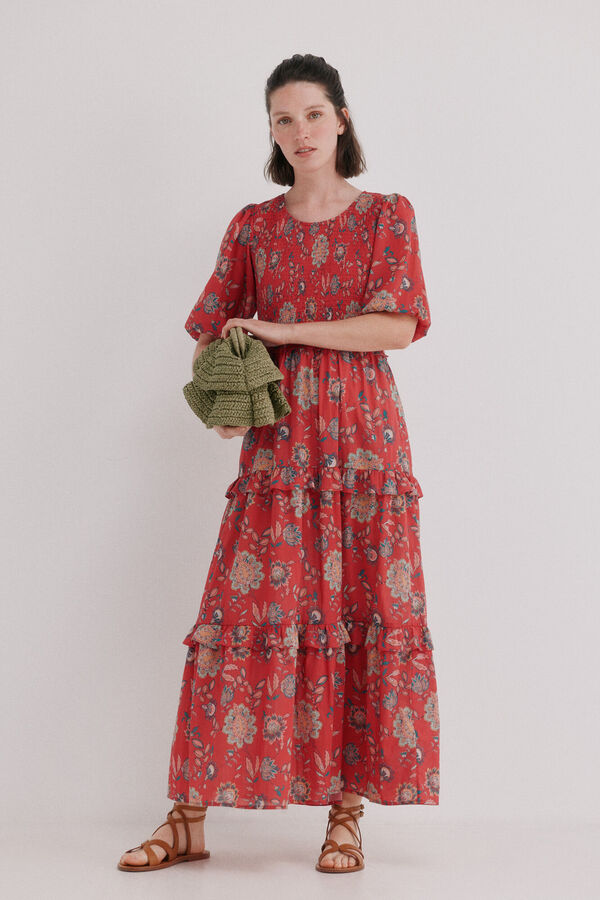 Hoss Intropia Asha. Vestido midi flu&iacute;do Multicolor