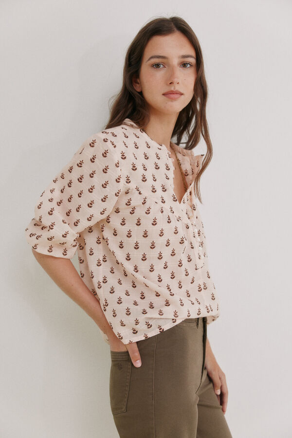 Hoss Intropia Claire. Blusa estampada Rosa