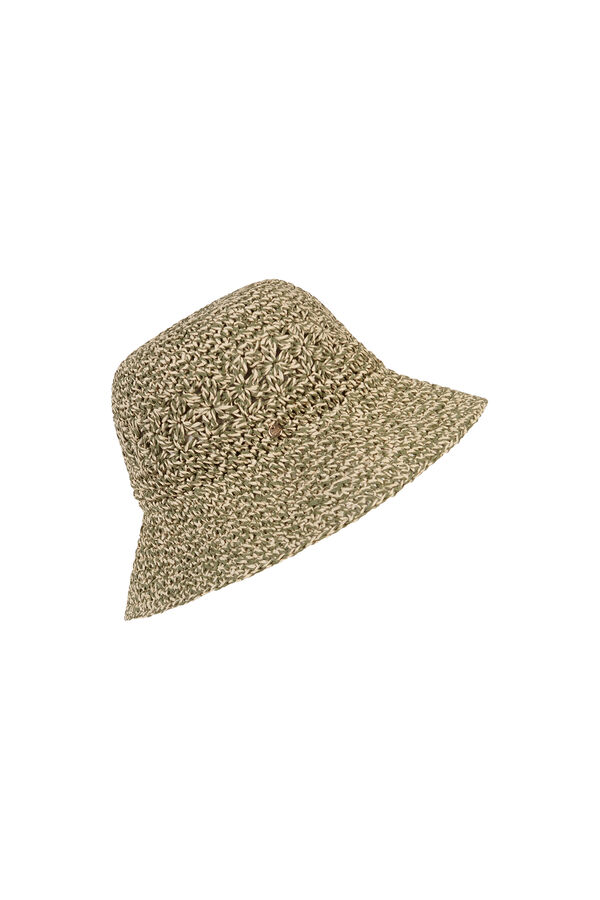 Hoss Intropia Larisa. Sombrero bucket rafia Kaki