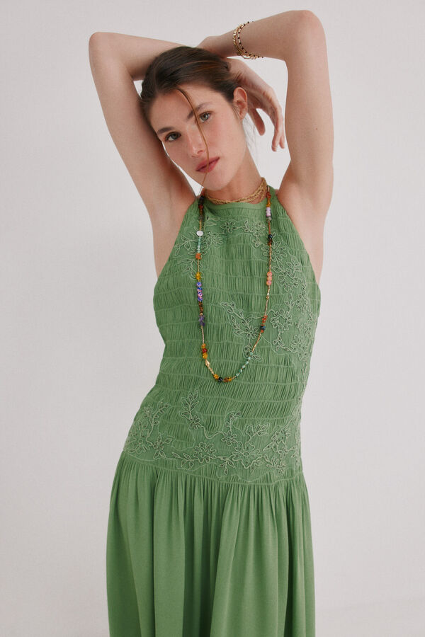 Hoss Intropia Adara. Vestido flu&iacute;do Verde