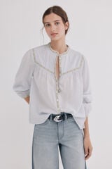 Hoss Intropia Catia. Blusa jaretas Azul