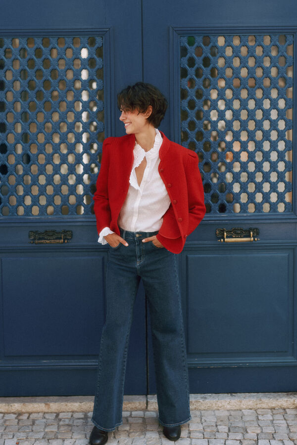Hoss Intropia Fran&ccedil;a. Casaco austr&iacute;aco Vermelho