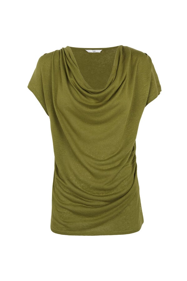 Hoss Intropia Madeline. T-shirt drapeada Verde