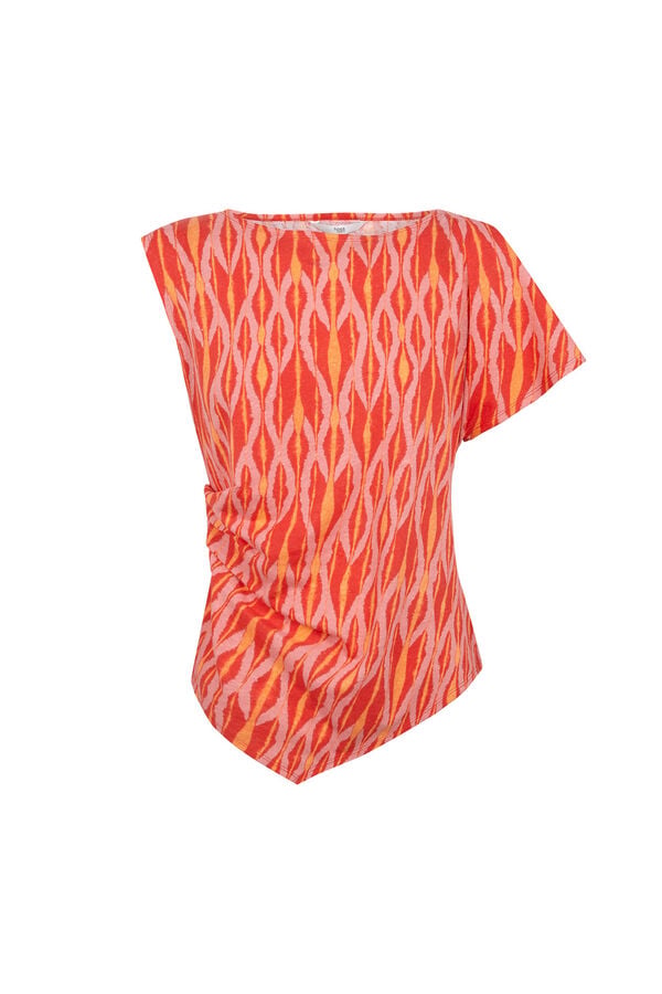 Hoss Intropia Melania. T-shirt assim&eacute;trica Multicolorido