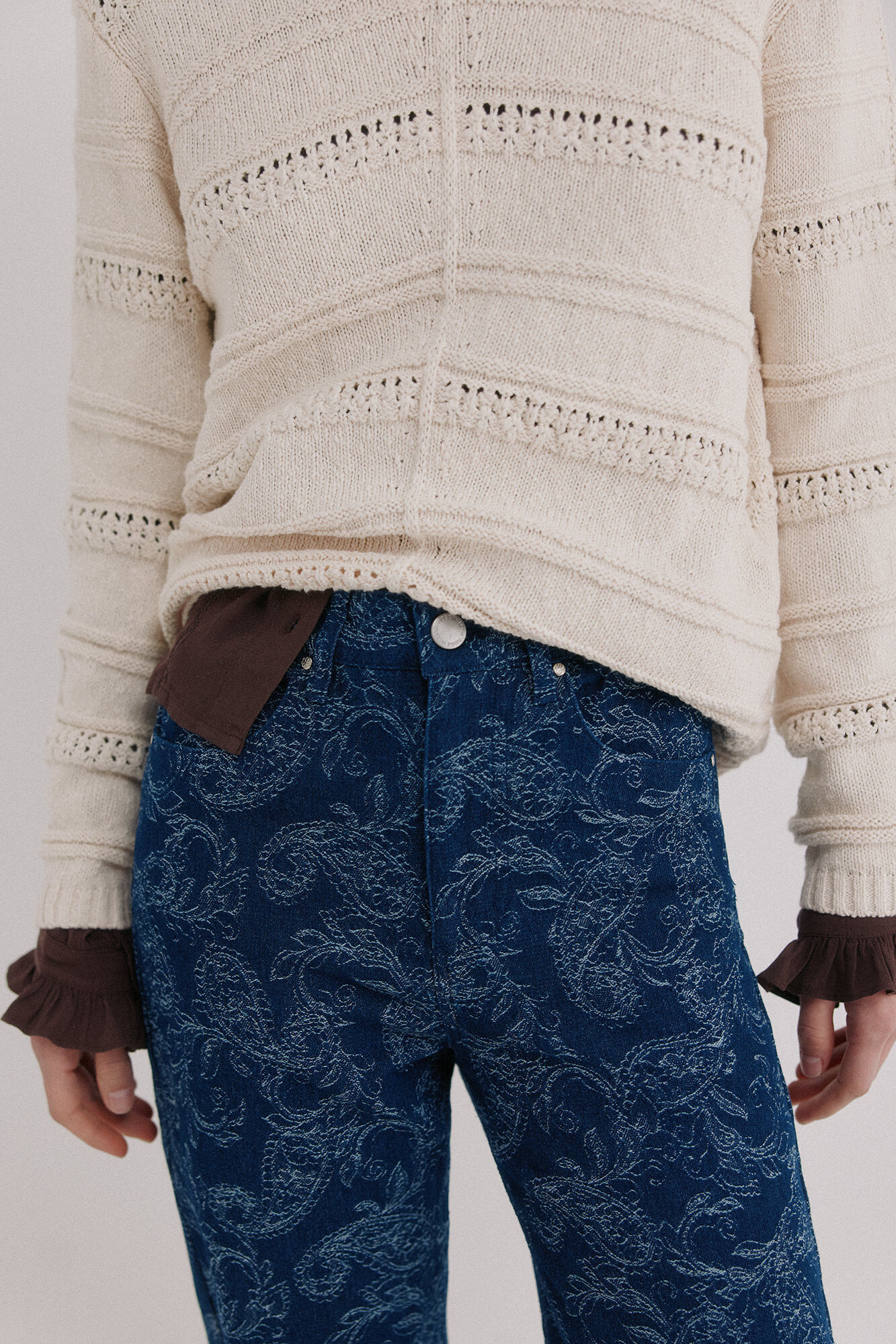 Hoss Intropia Brenda. Jeans jacquard