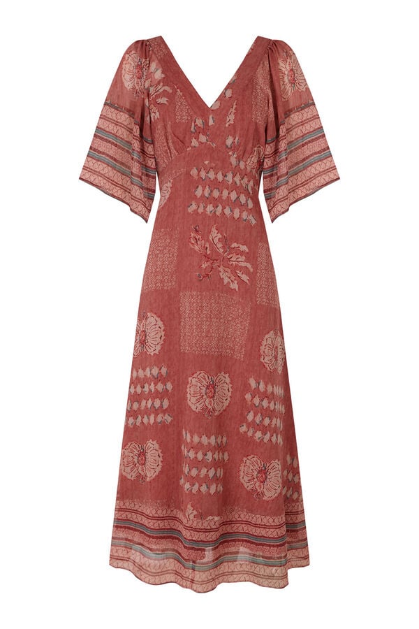 Hoss Intropia Ana. Vestido midi flu&iacute;do Multicolor