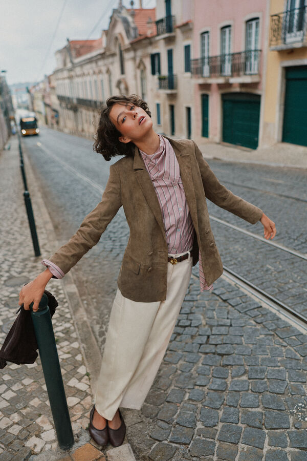 Hoss Intropia Cecile. Camisa len&ccedil;o Subiu