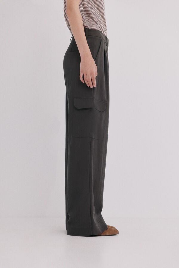 Hoss Intropia Patricia. Pantal&oacute;n fluido Gris
