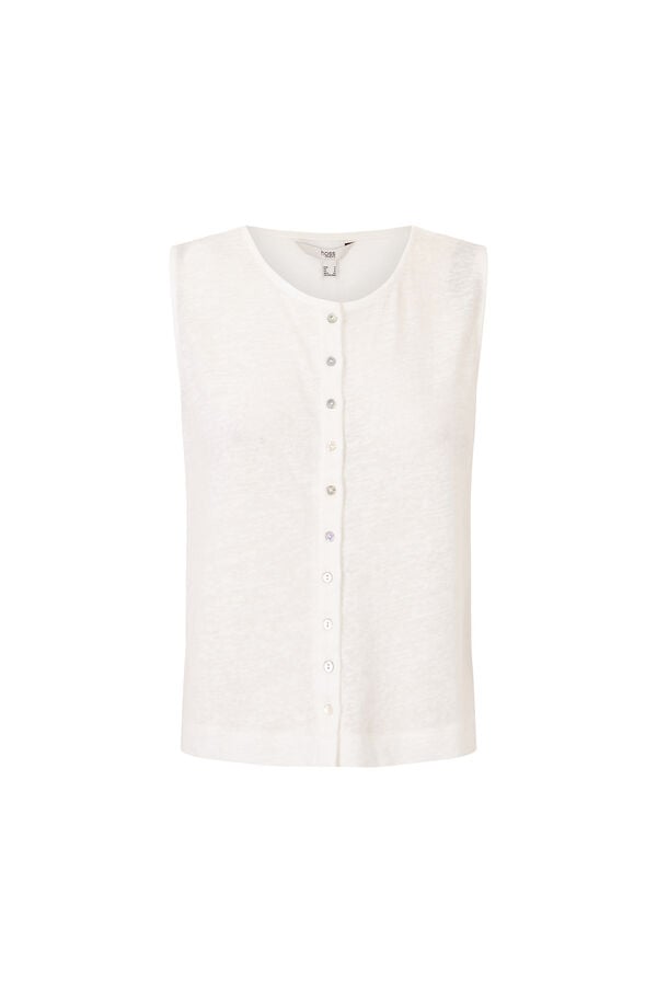 Hoss Intropia Mireia. Camiseta sin mangas tapeta Marfil