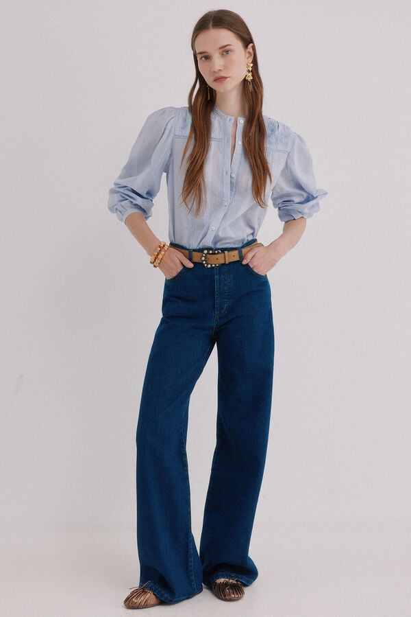 Hoss Intropia Bahiana. Jeans wideleg  Azul