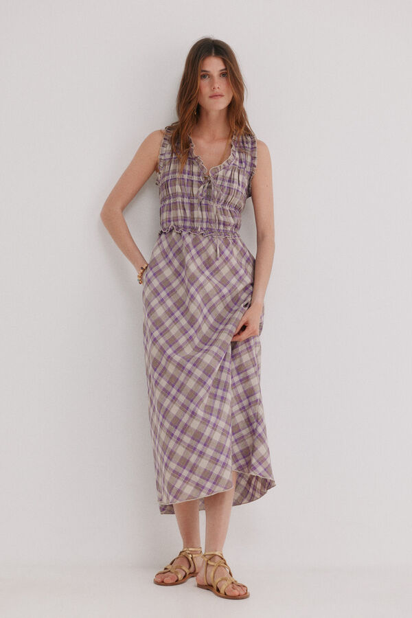 Hoss Intropia Ashley. Vestido cuadros Multicolor