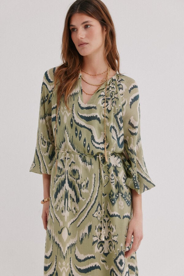 Hoss Intropia Amina. Vestido largo estampado Estampado Verde