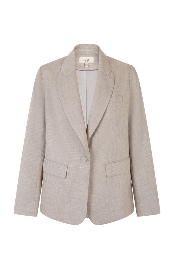 Hoss Intropia Eug&egrave;ne. Blazer fecho cruzado Cinzento