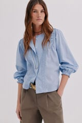 Hoss Intropia Caelia. Blusa flu&iacute;da Azul