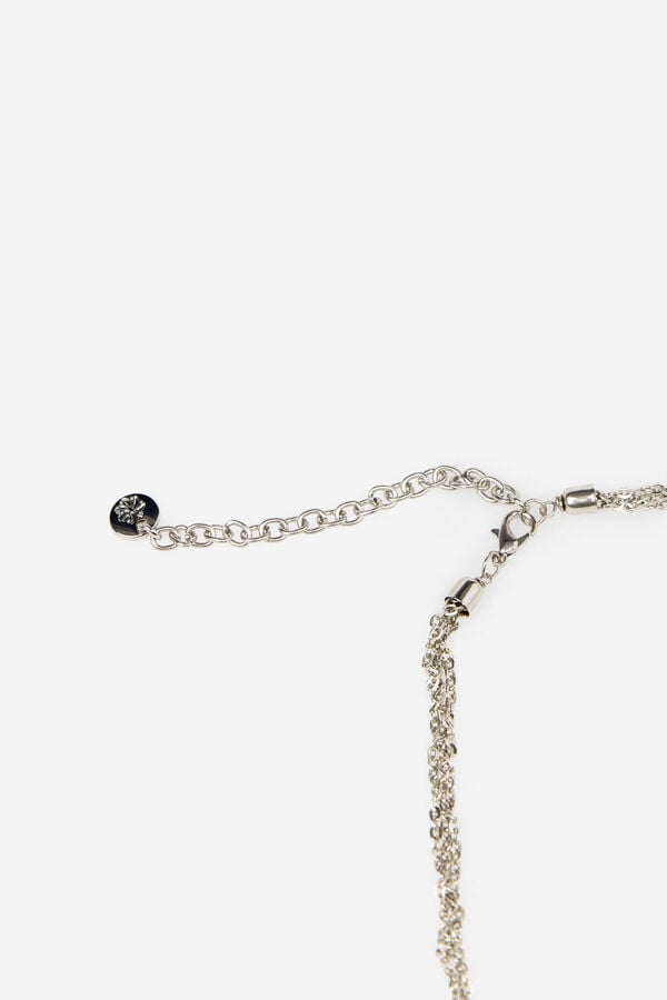 Hoss Intropia Luz. Collar con piedra natural Gris