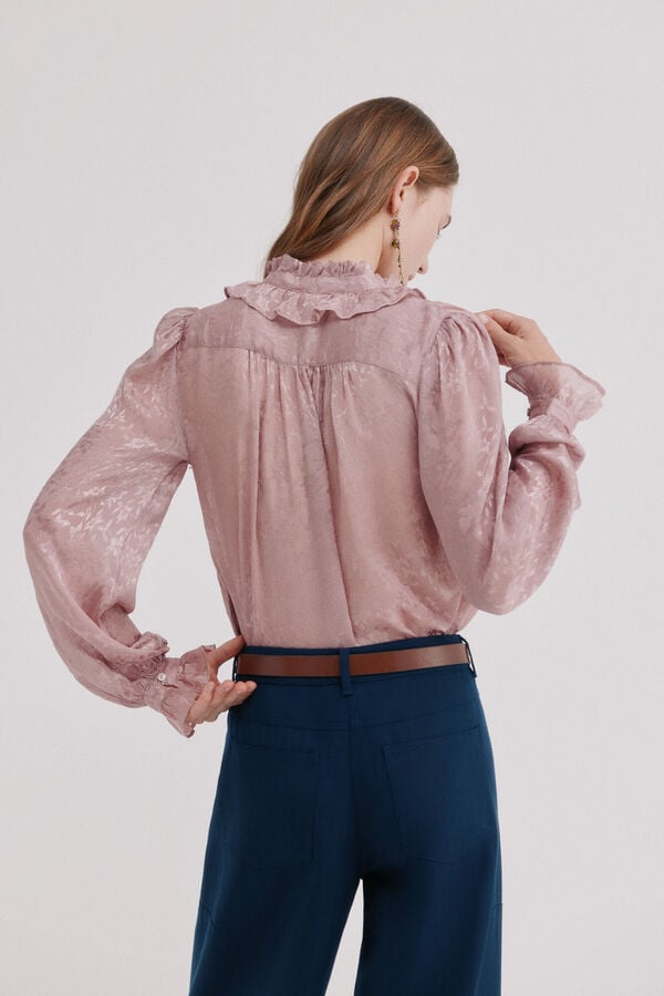 Hoss Intropia Circe. Blusa volante Marfil