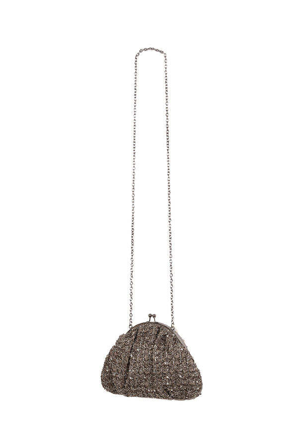 Hoss Intropia Nuria. Clutch bordado Gris