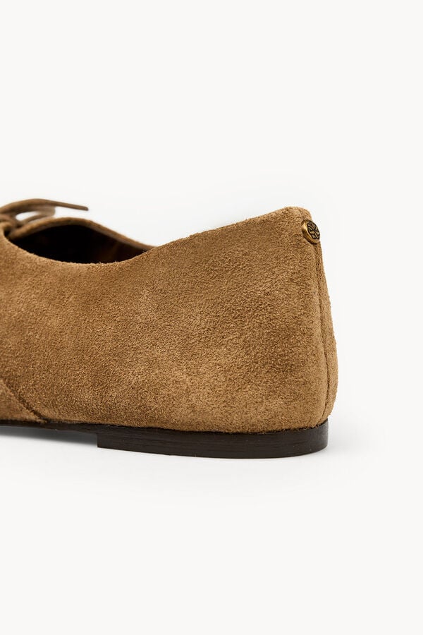 Hoss Intropia Mariela. Sapatos derbies em croute Castanho