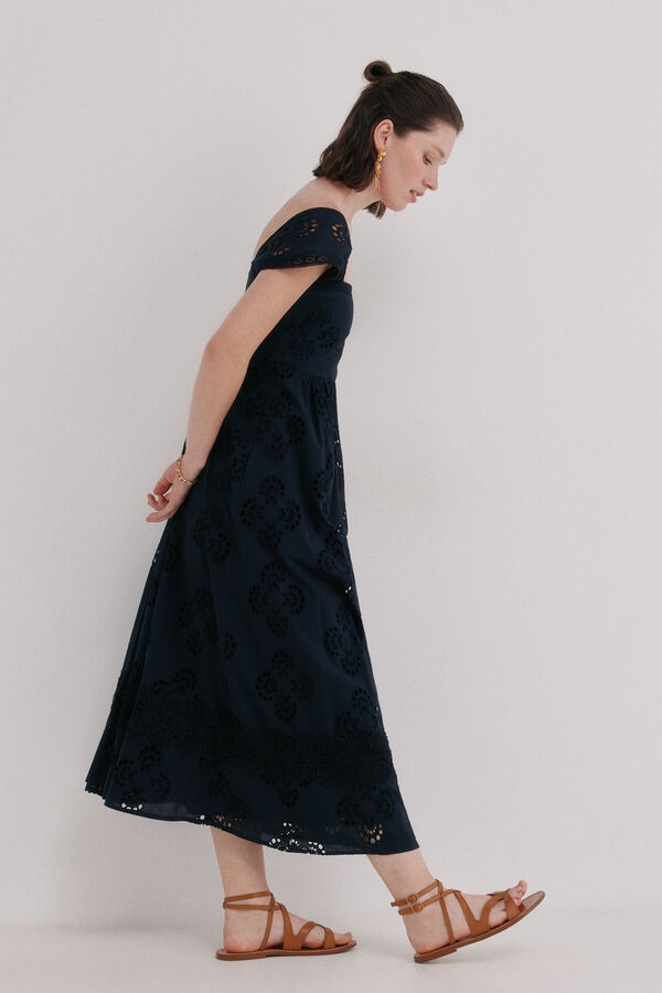 Hoss Intropia Abril. Vestido calado Negro