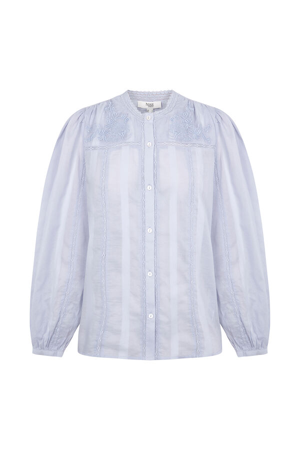Hoss Intropia Clara. Blusa rom&acirc;ntica Azul