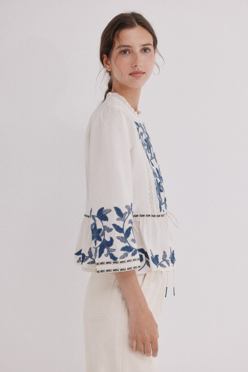 Hoss Intropia Cordelia. Blusa bordados