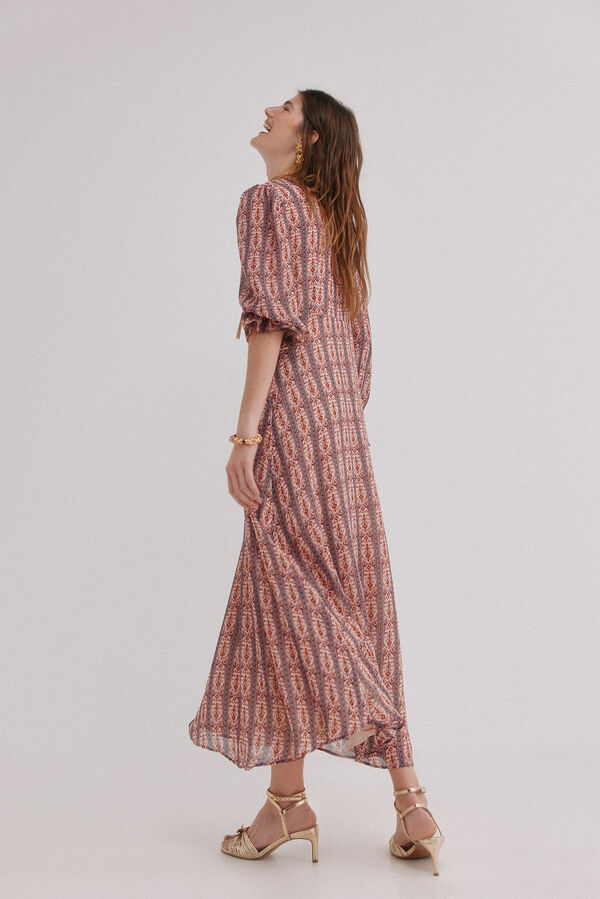 Hoss Intropia &Aacute;gueda. Vestido estampado Rosa